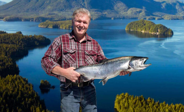 Man holding a large fish