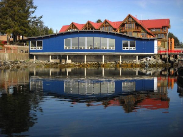 Picture of the Ucluelet Aquarium taken from the water